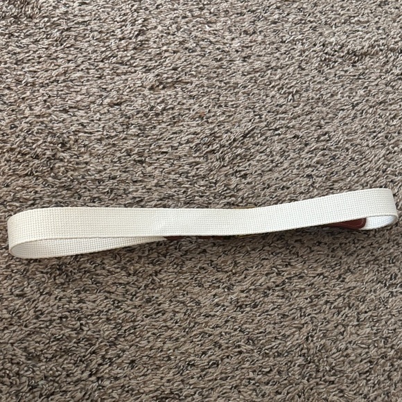 Coach white and brown vintage linen belt - Picture 4 of 5